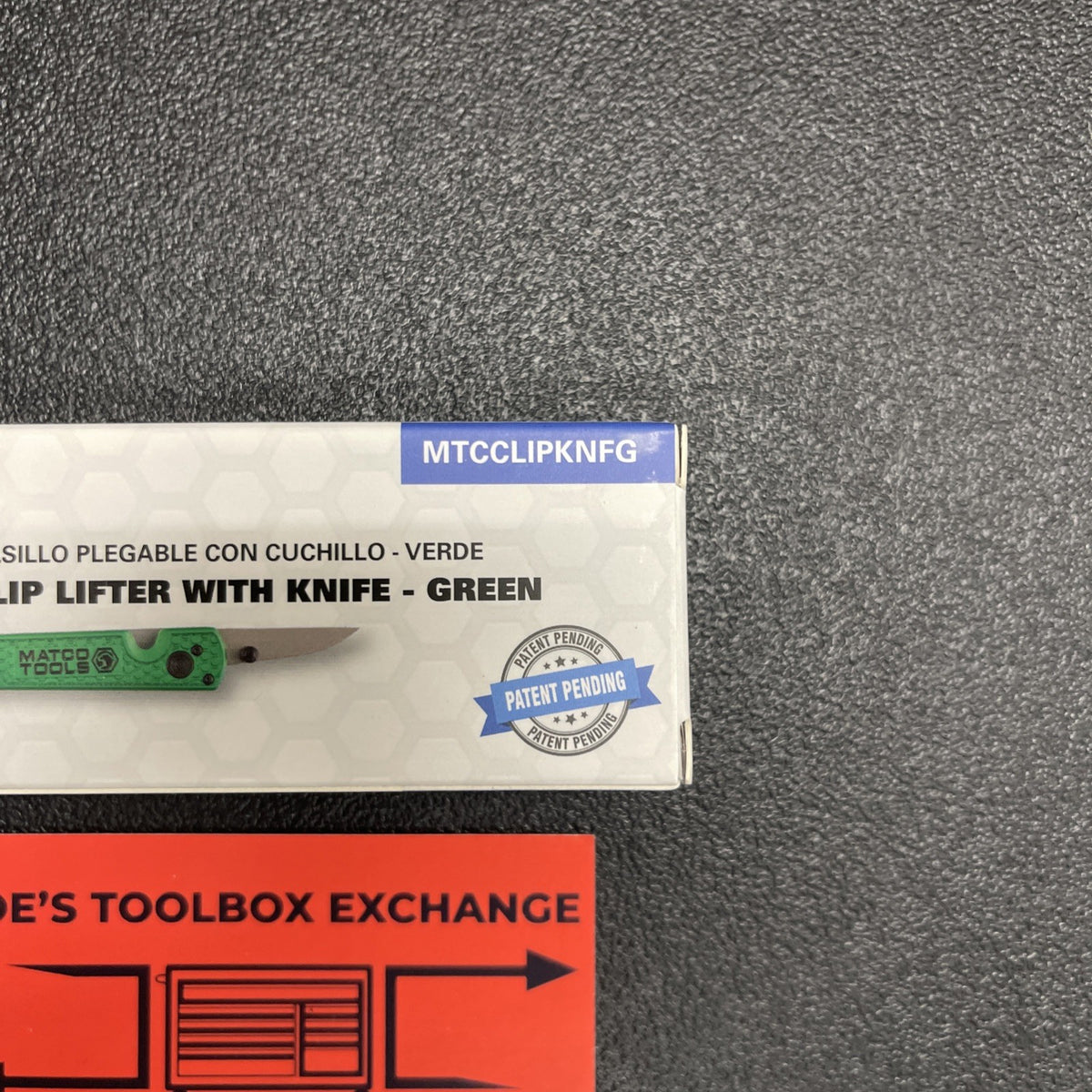 Matco Tools Green. Folding Panel Clip Lifter Popper Pocket Knife MTCCLIPKNFG
