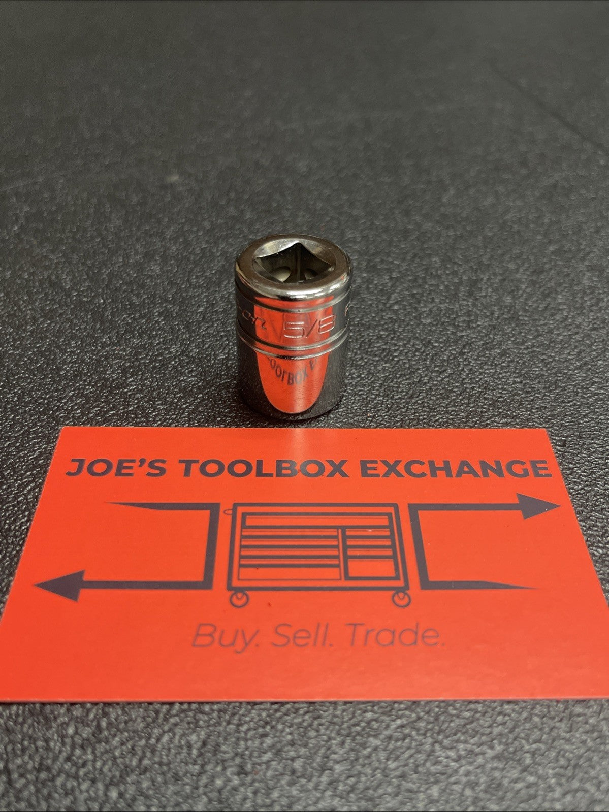 Snap-on Tools USA NEW 3/8" Drive 12-POINT SAE 5/8” Shallow Chrome Socket F201