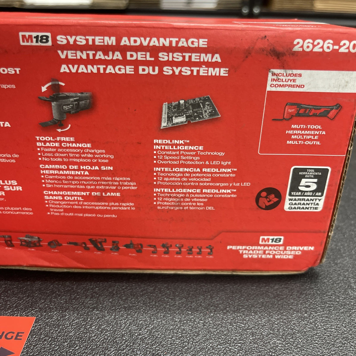 Milwaukee 2626-20 M18 Cordless Li-Ion Oscillating Multi-Tool Bare Tool