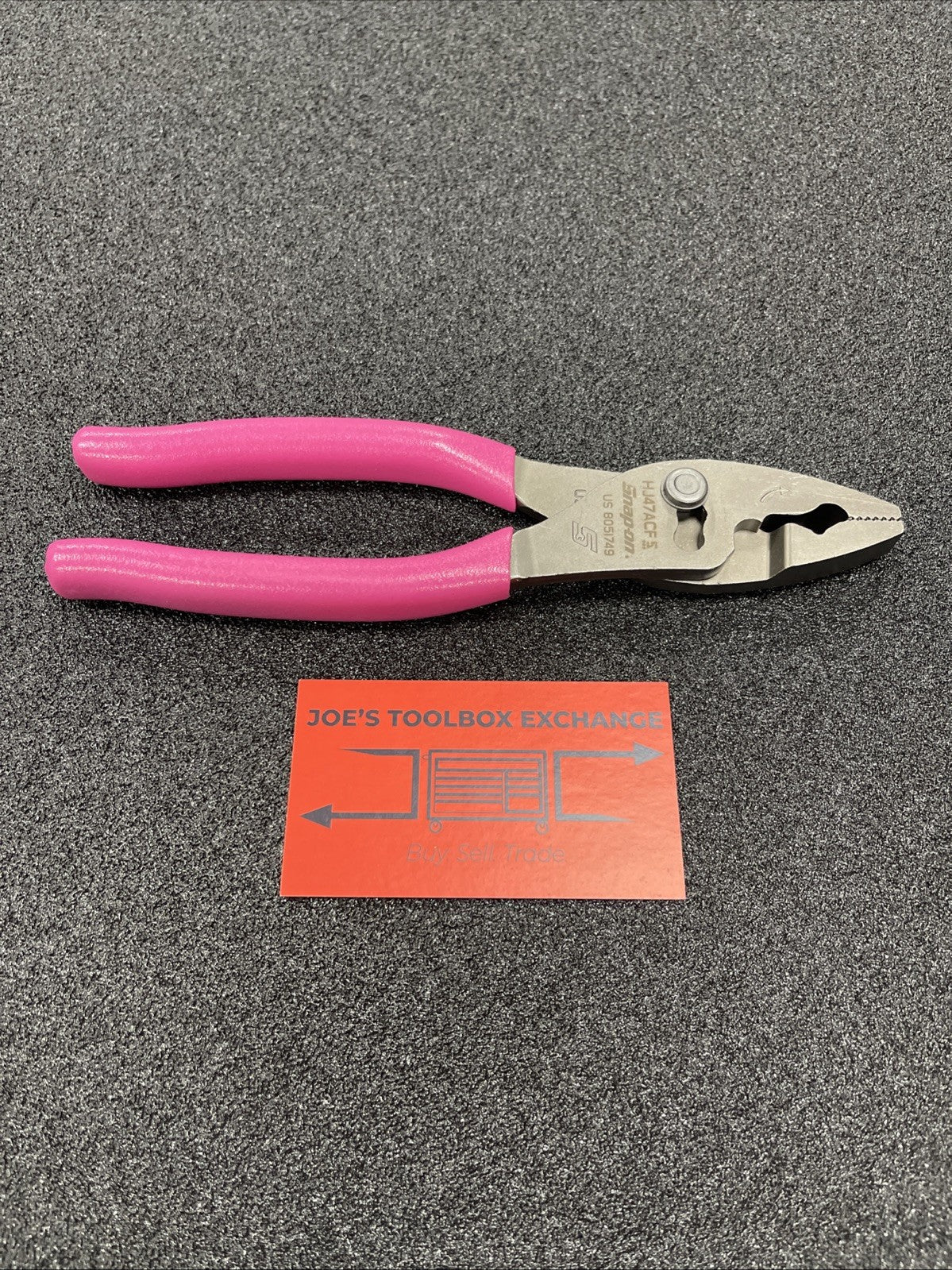 Snap-on Tools USA NEW ELECTRIC PINK 8" Talon FlankJaw Slip-Joint Pliers HJ47ACF