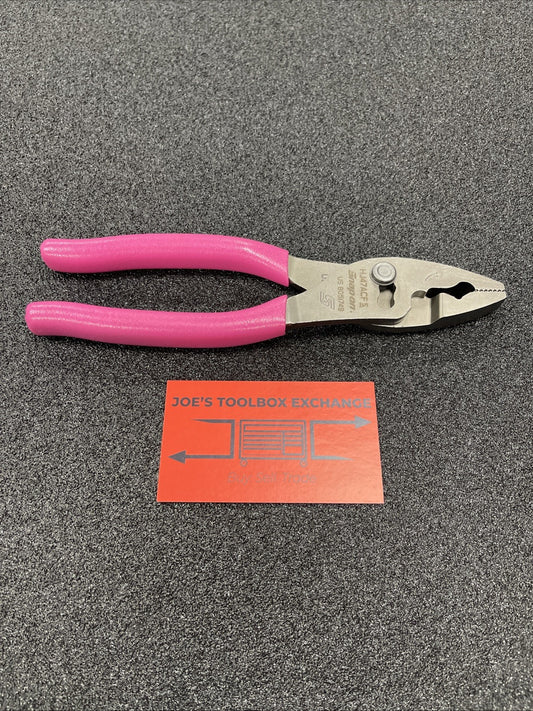 Snap-on Tools USA NEW ELECTRIC PINK 8" Talon FlankJaw Slip-Joint Pliers HJ47ACF