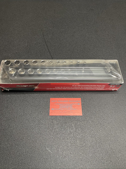 New Snap-on 22pc 1/4" dr. SAE Shallow & Deep Socket Set Dark Titanium 122STTMFDT