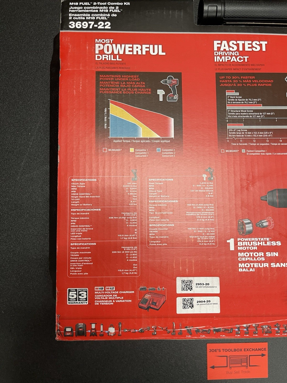 Milwaukee M18 FUEL 18V Lithium-Ion Brushless Hammer Drill and Impact Driver NEW!