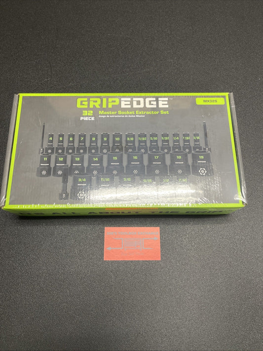 Grip Edge Tools MX32S 32 Piece Master Socket Extractor Set