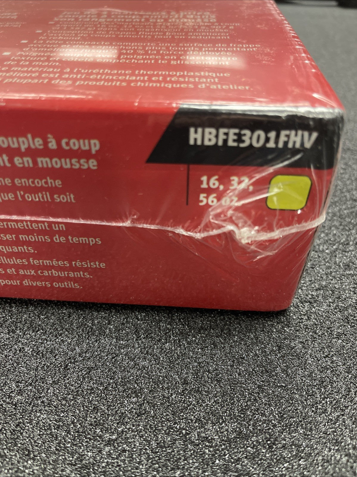 New Snap-on HBFE301FHV 16 32 56 oz Orange Dead Blow Hammer Foam Set HBFE16