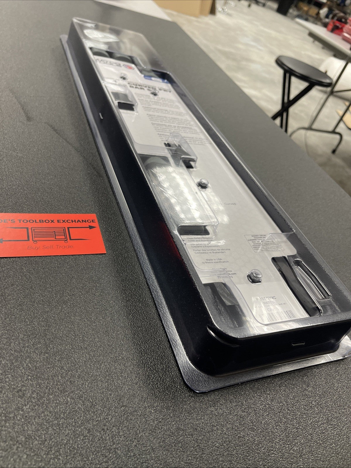 NEW! Matco Tools PBSSGY4C 4 Piece Curved Tip Pry Bar Set Shadow Gray Handle
