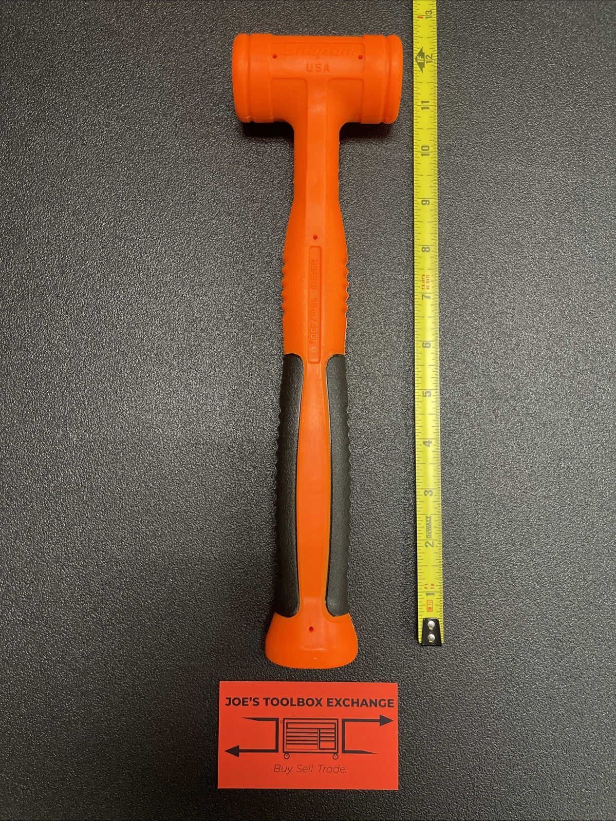Snap-On hbfe16 16 ounce dead blow soft grip hammer orange NEW!