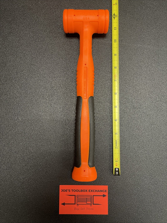 Snap-On hbfe16 16 ounce dead blow soft grip hammer orange NEW!