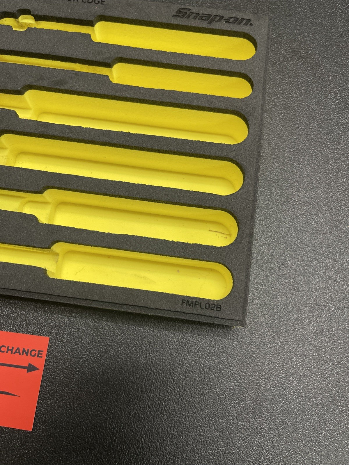 Snap-on fmpl02hv FMPL02B foam organizer6pc essential plier set Hi Viz Yellow