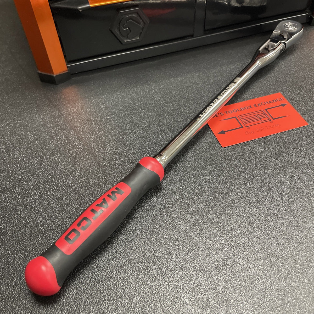 Matco NEW 3/8” Dr. Flex Head Ratchet BFR158LFx BFR158LFR RED 15-1/2” 88 Tooth