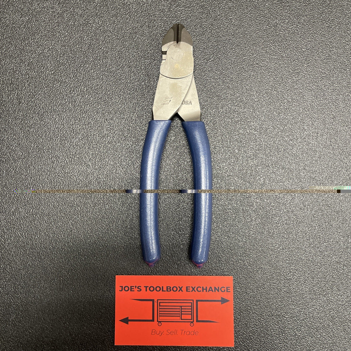 Snap-on Tools USA NEW POWER BLUE Soft Grip 7" Diagonal Cutter Pliers 87ACFMB
