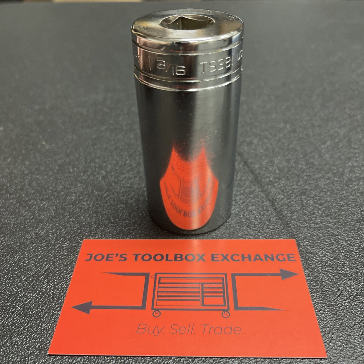 Snap-on Tools USA NEW 1/2" Drive 1-3/16" SAE Deep 6 Point Chrome Socket TS381