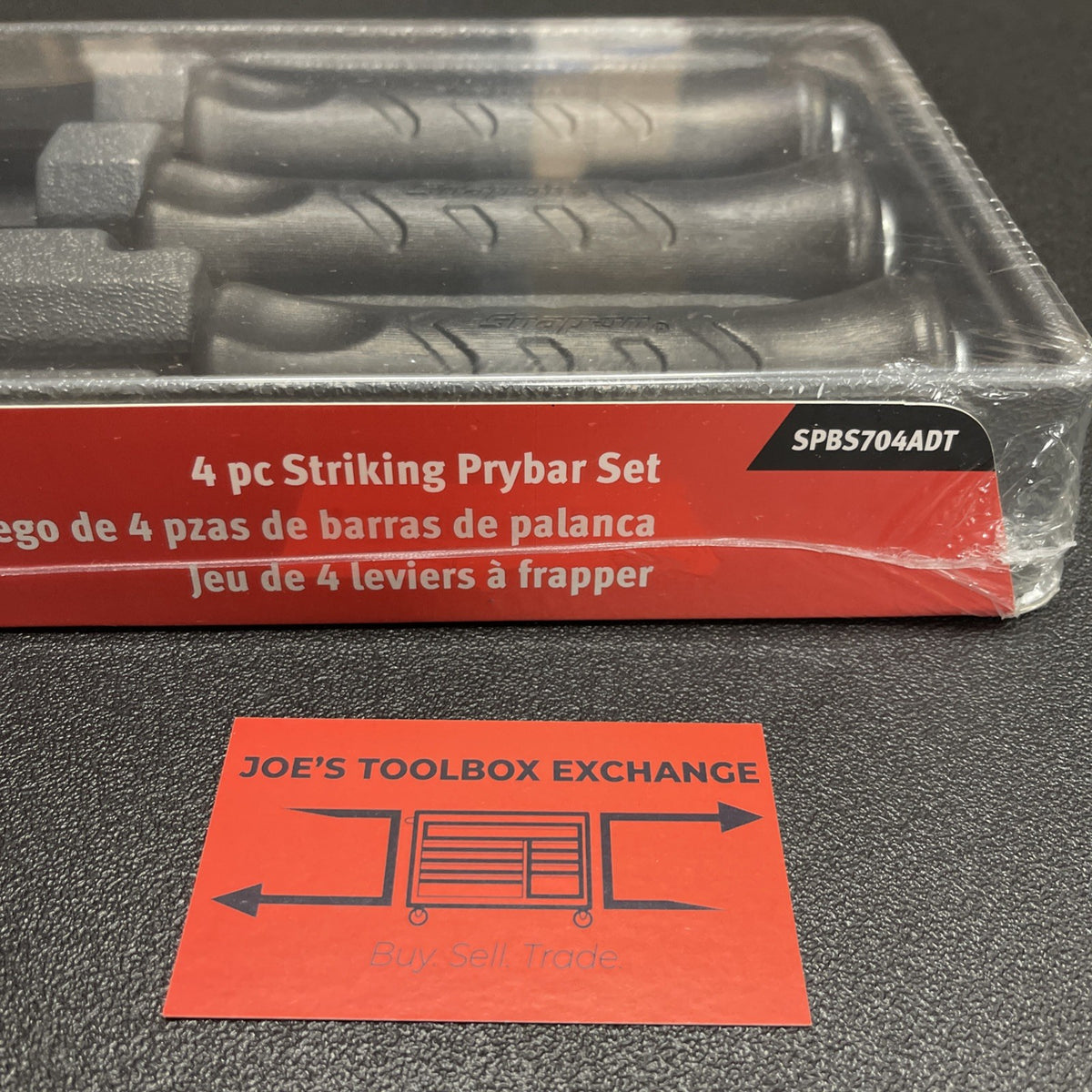 Snap-on Tools USA NEW GREY 4 pc Striking Prybar Set 8” 12” 18” 24” SPBS704ADT
