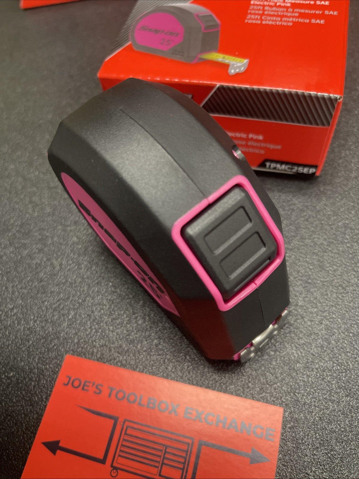 Snap-on Tools NEW Electric Pink 25' SAE Tape Measure TPMC25EP