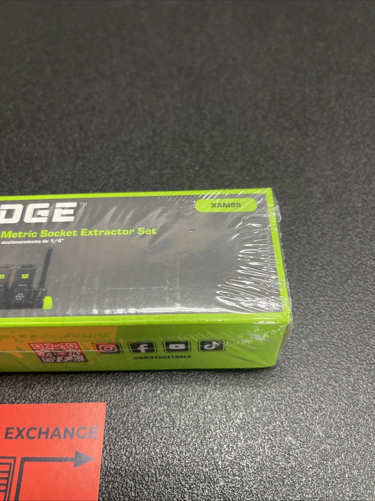 Gripedge XAM9S 9 Pc 1/4" Dr Metric RPT  Socket Extractor Set Grip Edge XAM9S