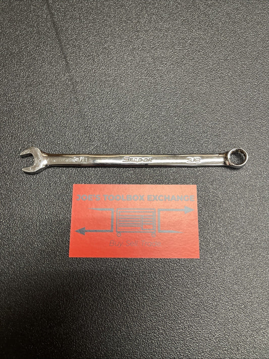 Snap-on Tools USA 3/8" SAE Standard Length Chrome 12PT Combo Wrench OEX12B