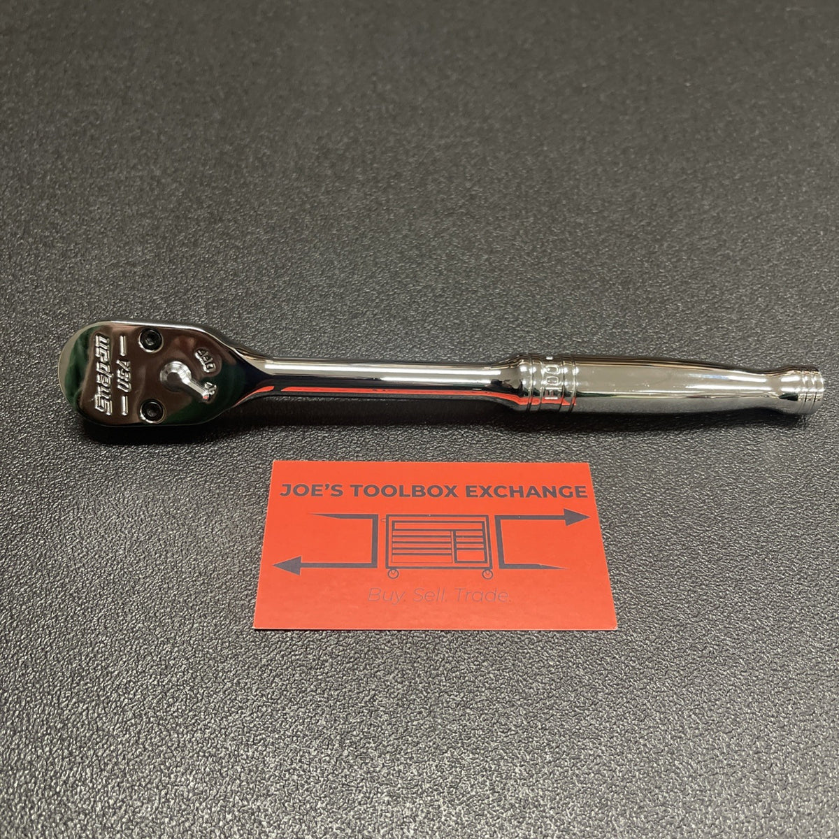 Snap-on Tools USA NEW 3/8" Drive 100 TOOTH Standard Handle Chrome Ratchet F100