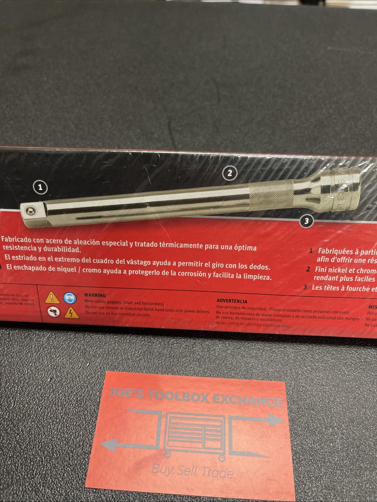 NEW Snap-on™ 1/2" drive 1 1/2" to 11" 5piece Knurled Extension Set 305ASX SEALED