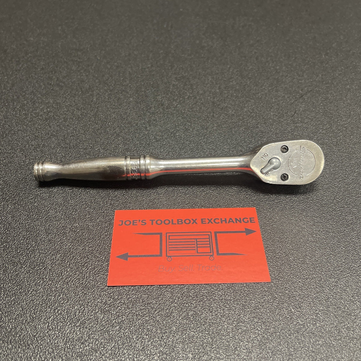Snap-On F936 3/8" Drive Chrome Handle Fixed-Head Ratchet  USA