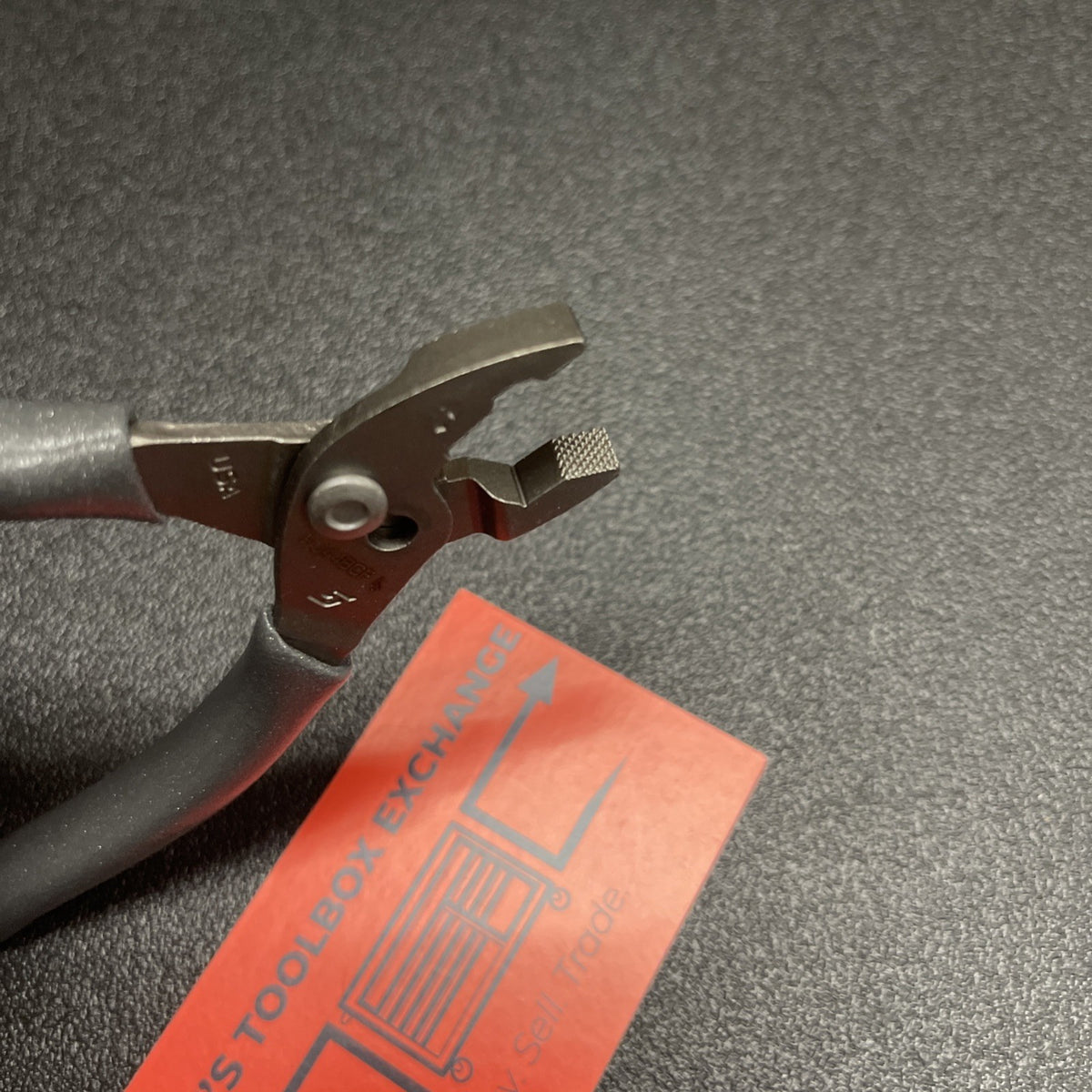 Snap-on Tools DARK TITANIUM Soft Grip Mini FlankJaw Slip Joint Pliers HJ44BCFDT