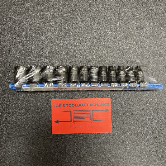 Matco Tools NEW SAMPM126V 1/4" Metric 6-Point Magnetic Impact Socket Set