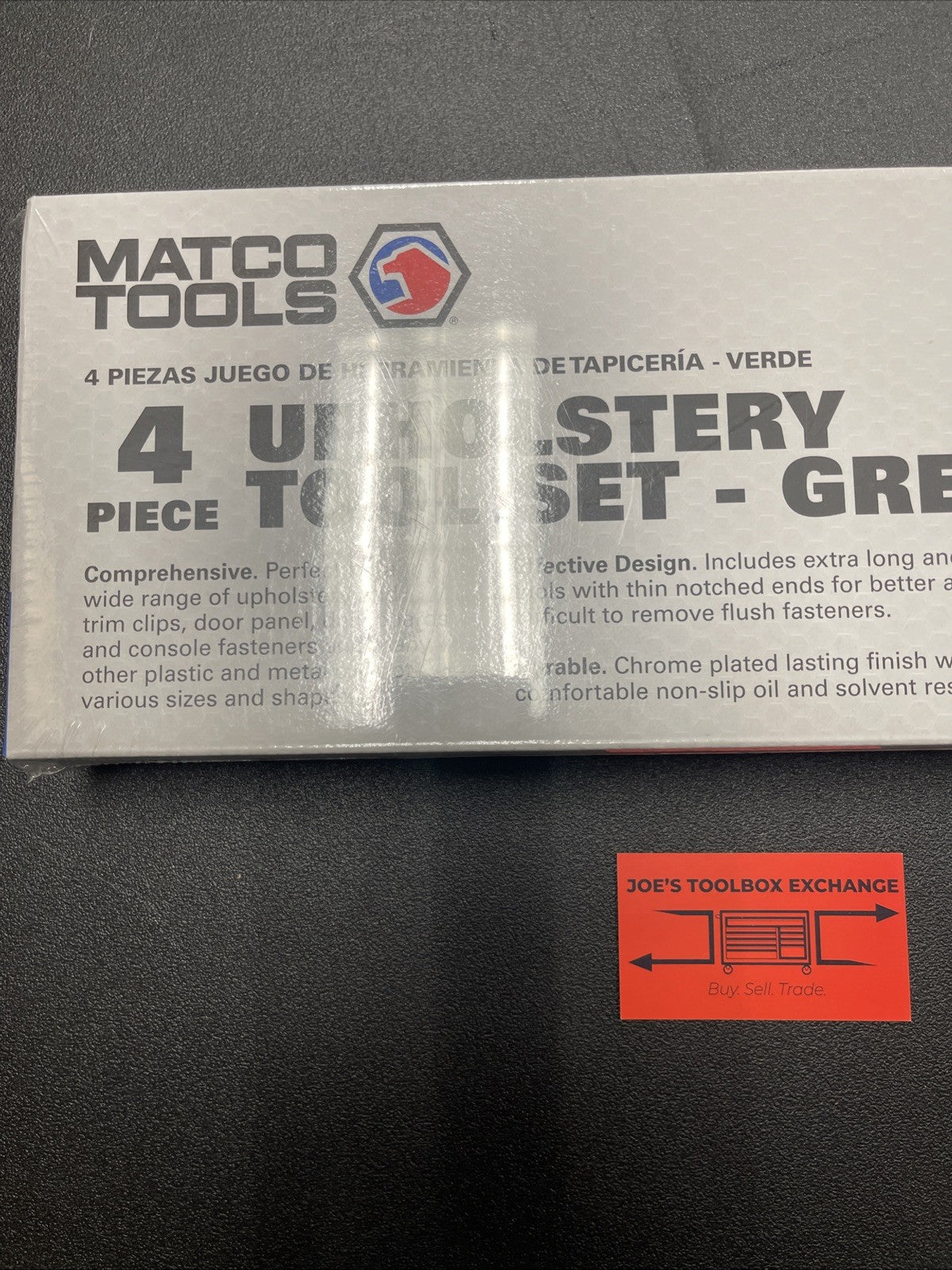 NEW Matco Tools 4-Piece Upholstery Tool Set - UP4SET - UPSETG Green