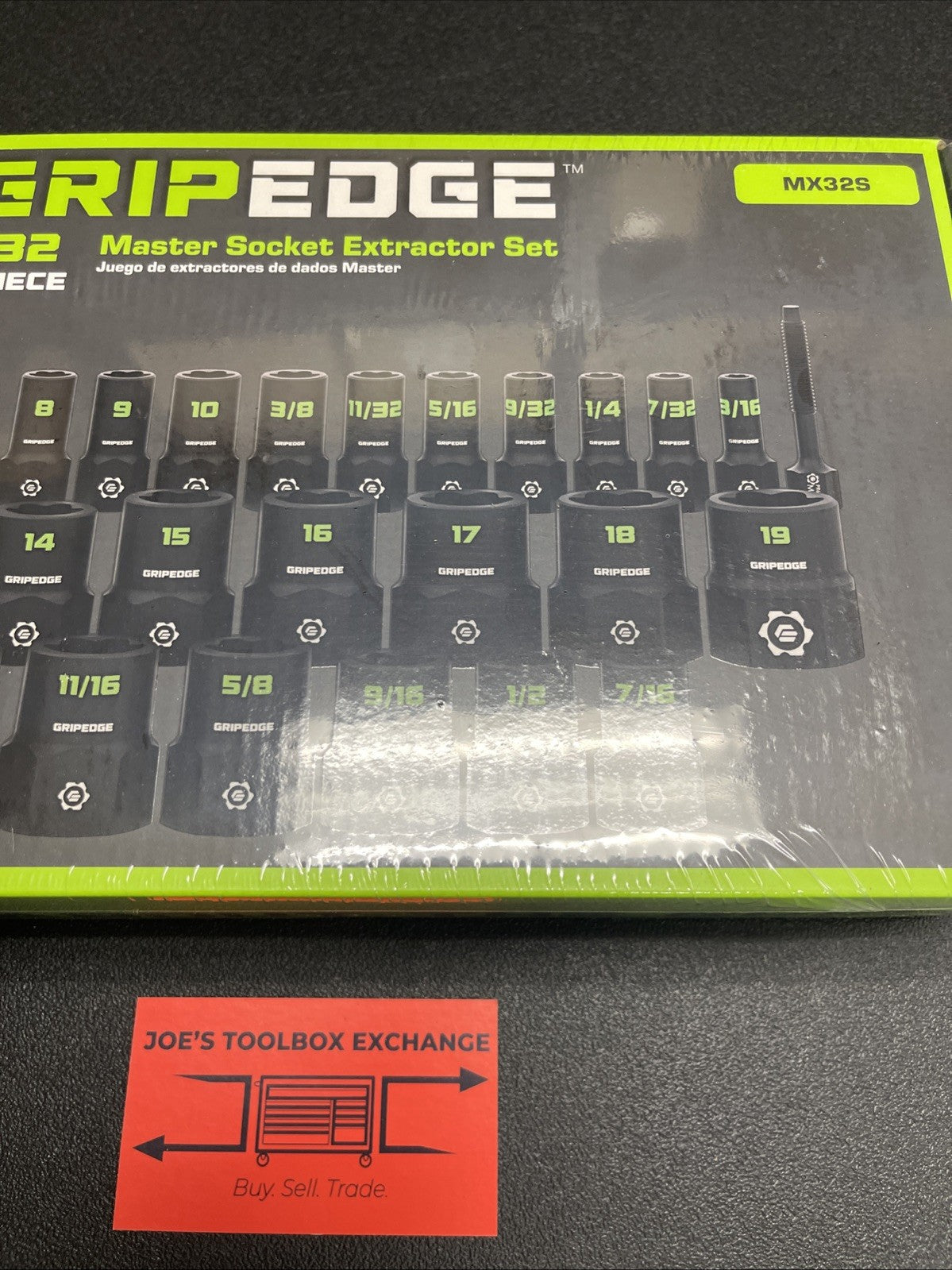 Grip Edge Tools MX32S 32 Piece Master Socket Extractor Set