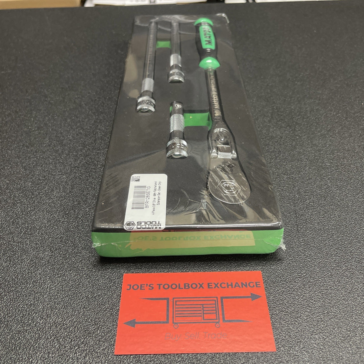 Matco Tools 3/8" Drive Flex Ratchet + Extensions Foam Set Green BFR128SETG