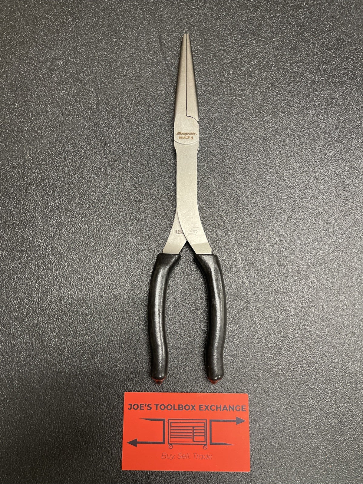 Snap-On Tools USA NEW BLACK Soft Grip 11" Talon Grip Needle Nose Pliers 911ACFBK