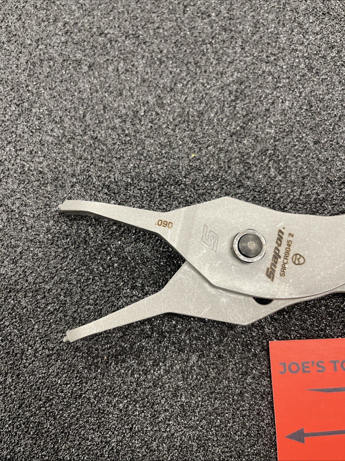 Snap-on Tools USA NEW POWER BLUE 45° Tip .090 Snap Ring Pliers SRPCR9045
