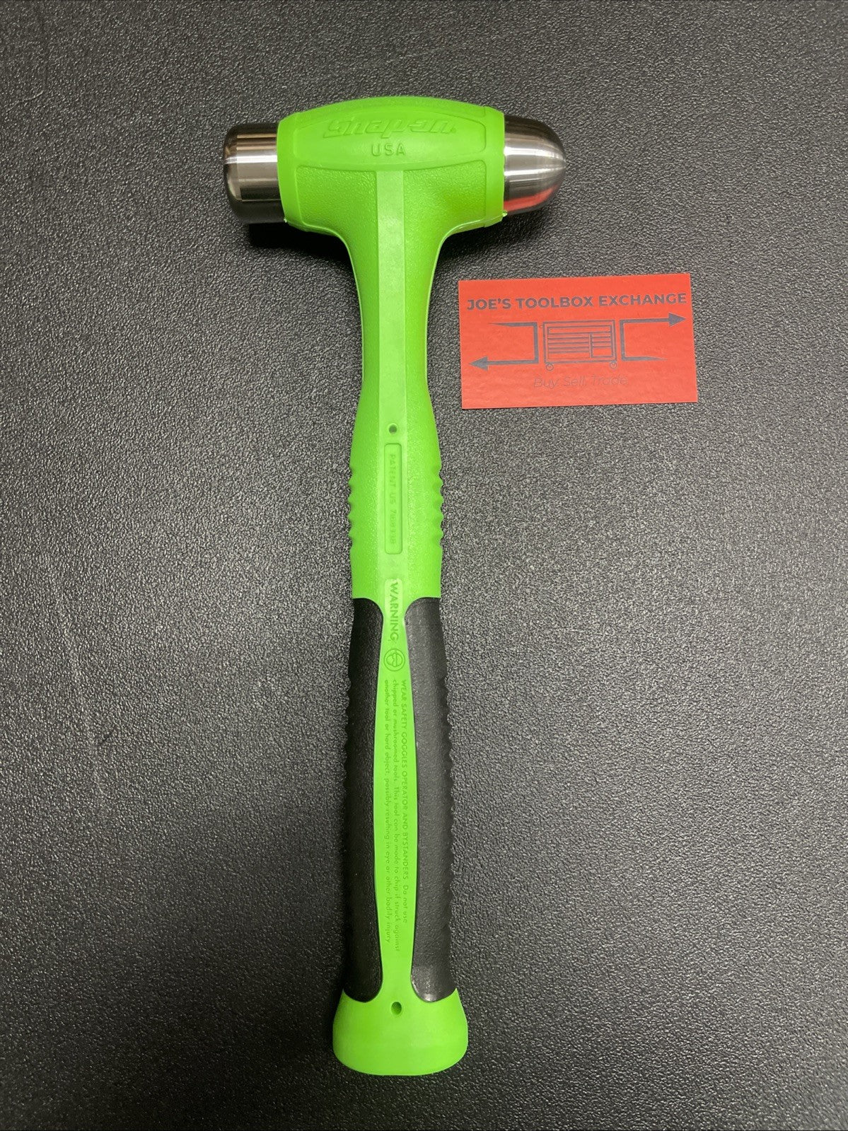 Snap-on Tools USA NEW 24oz/680g GREEN Soft Grip Dead Blow Hammer HBBD24G