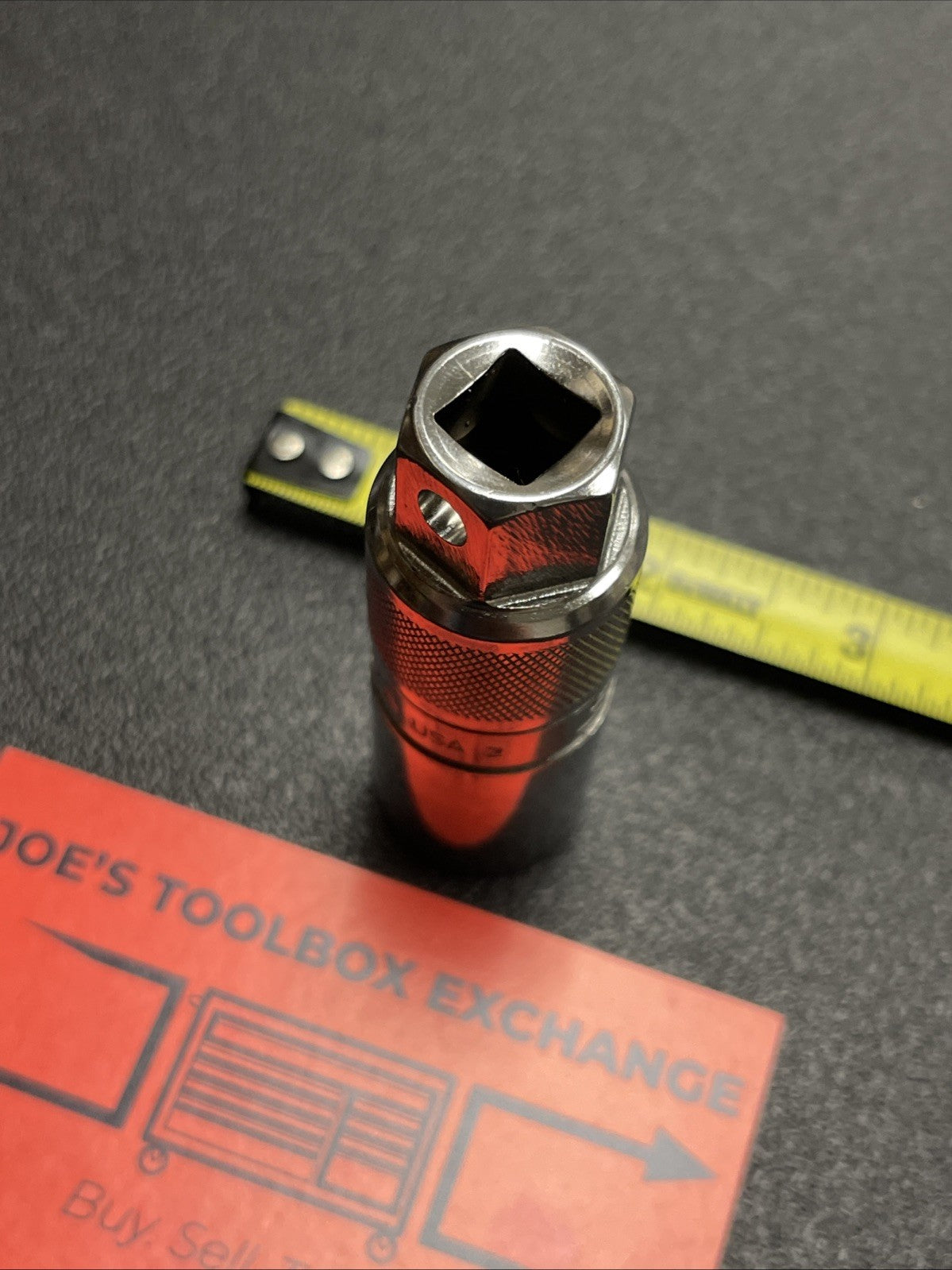 Snap-on Tools USA 3/8" Drive 18mm Metric 6 POINT Spark Plug Socket S9711KA