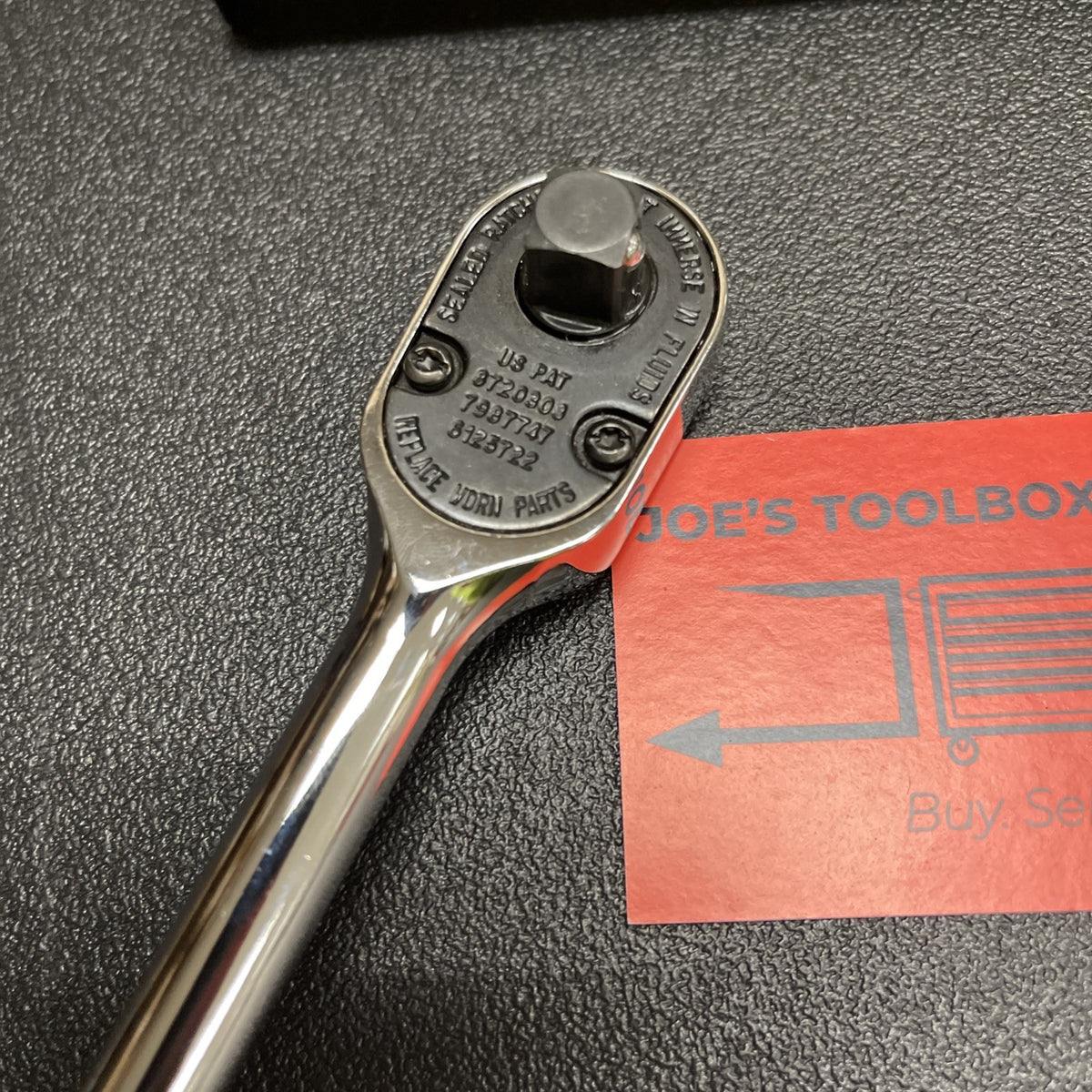 Snap-on Tools USA Used 3/8" Drive Fine Tooth Standard Handle Chrome Ratchet F80