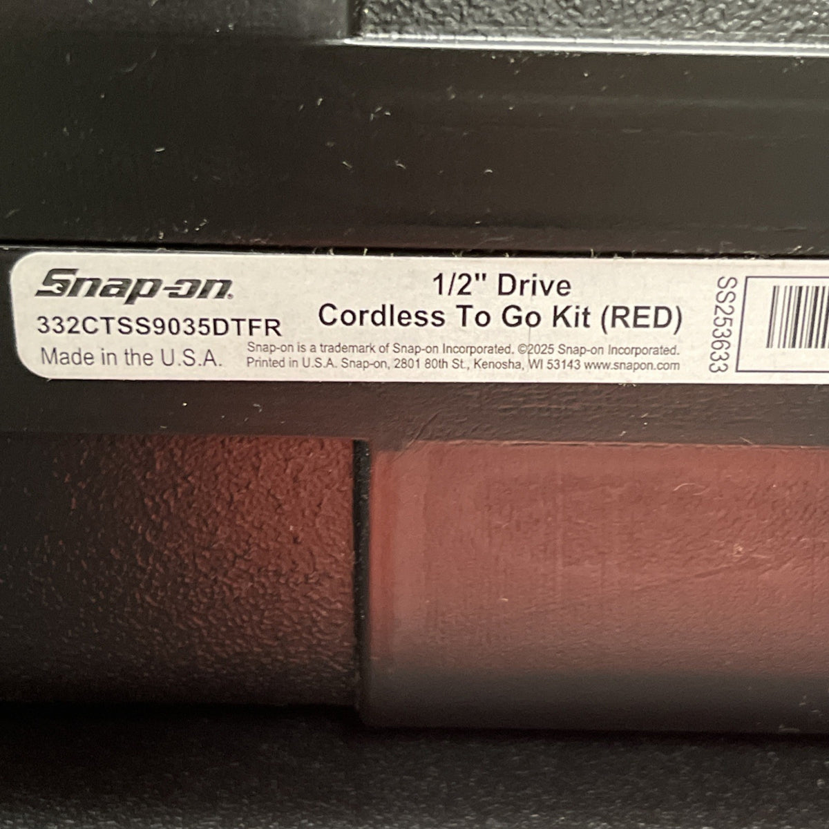 Snap-On 332CTSS9035 32pc 1/2" Drive Cordless To Go Impact Wrench Kit Metric/ SAE