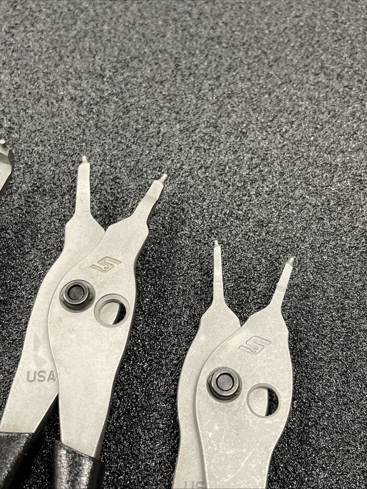 Snap-on Tools USA NEW 3pc BLACK Soft Grip Tip Snap Ring Pliers Lot Set