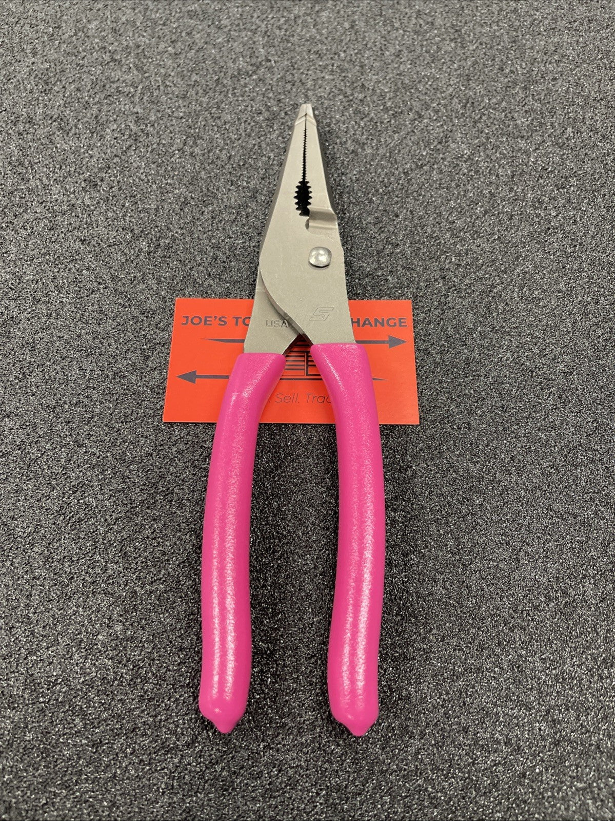Snap-on Tools ELECTRIC PINK 9" Talon Grip Long Nose Slip Joint Pliers LN47ACFEP