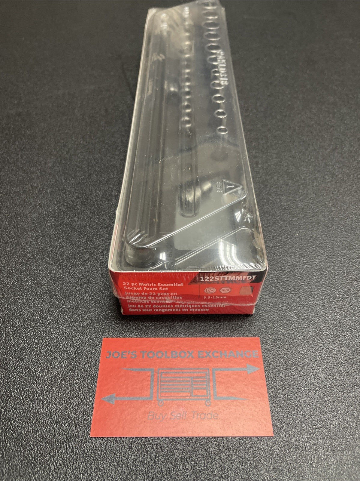 New Snap-on 22pc 1/4" drive Metric  Shallow & Deep Socket Set 122STTMMFDT
