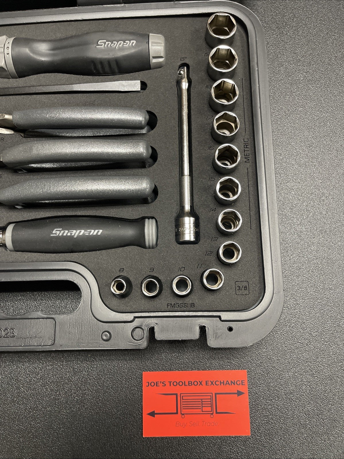 Snap-on Tools NEW 33Pc 3/8" Drive Metric & SAE Assorted Service Set 233FSMBFDT