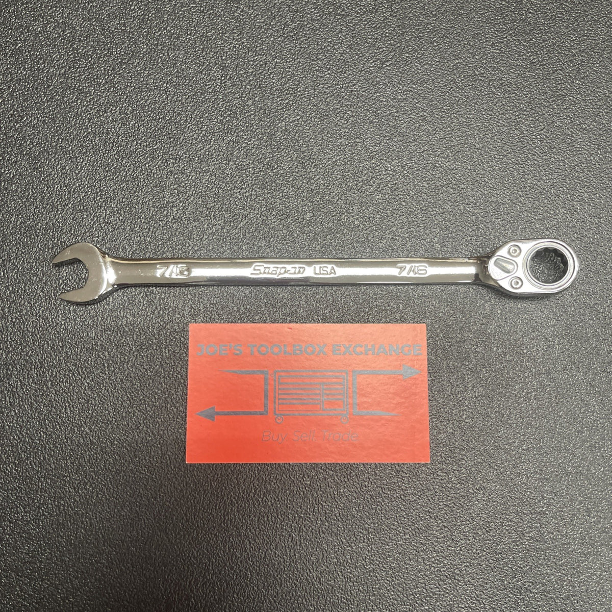 Snap-on Tools NEW 7/16" Reversible Flank Drive Plus Ratcheting Wrench SOXRR14A