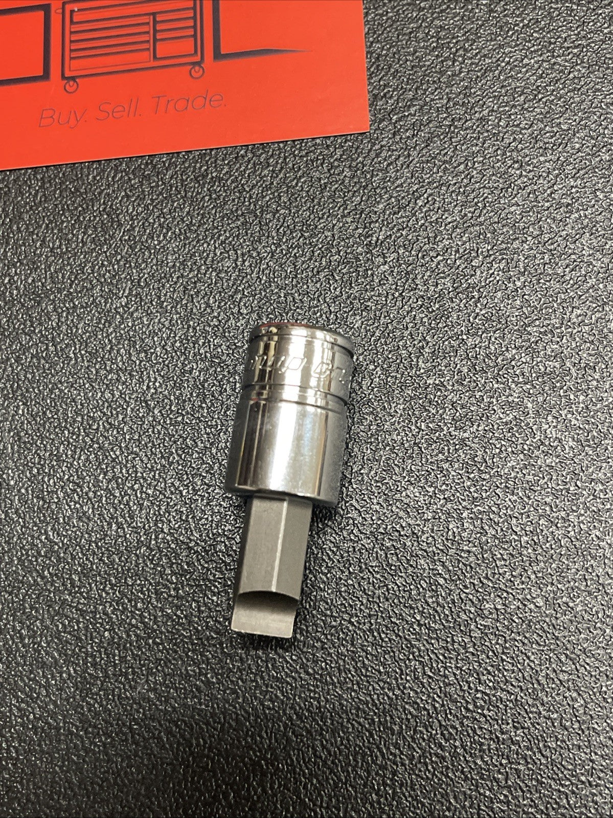 Snap On Tools F62E USA NEW 3/8" Drive 3/8" Flat Tip Short Bit Socket Driver 
