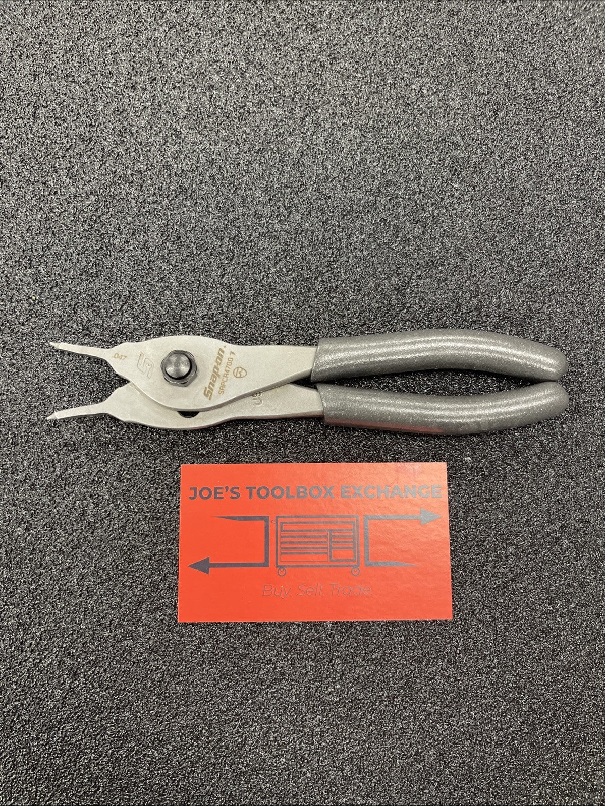 Snap-on Tools NEW DARK TITANIUM .047 Straight Tip Snap Ring Pliers SRPCR4700DT