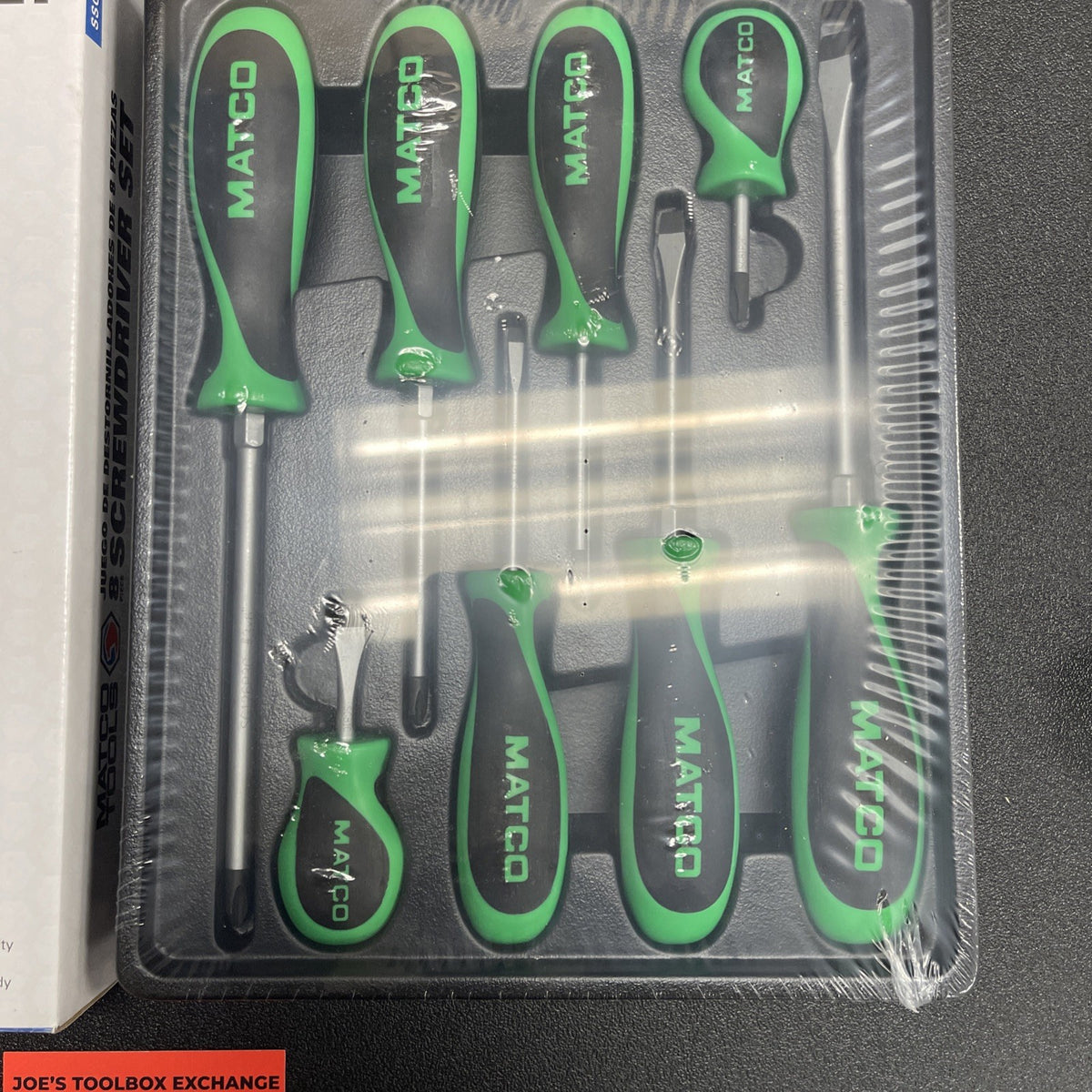 BRAND NEW (GREEN) Matco Tool 8 piece screwdriver set SSG8C