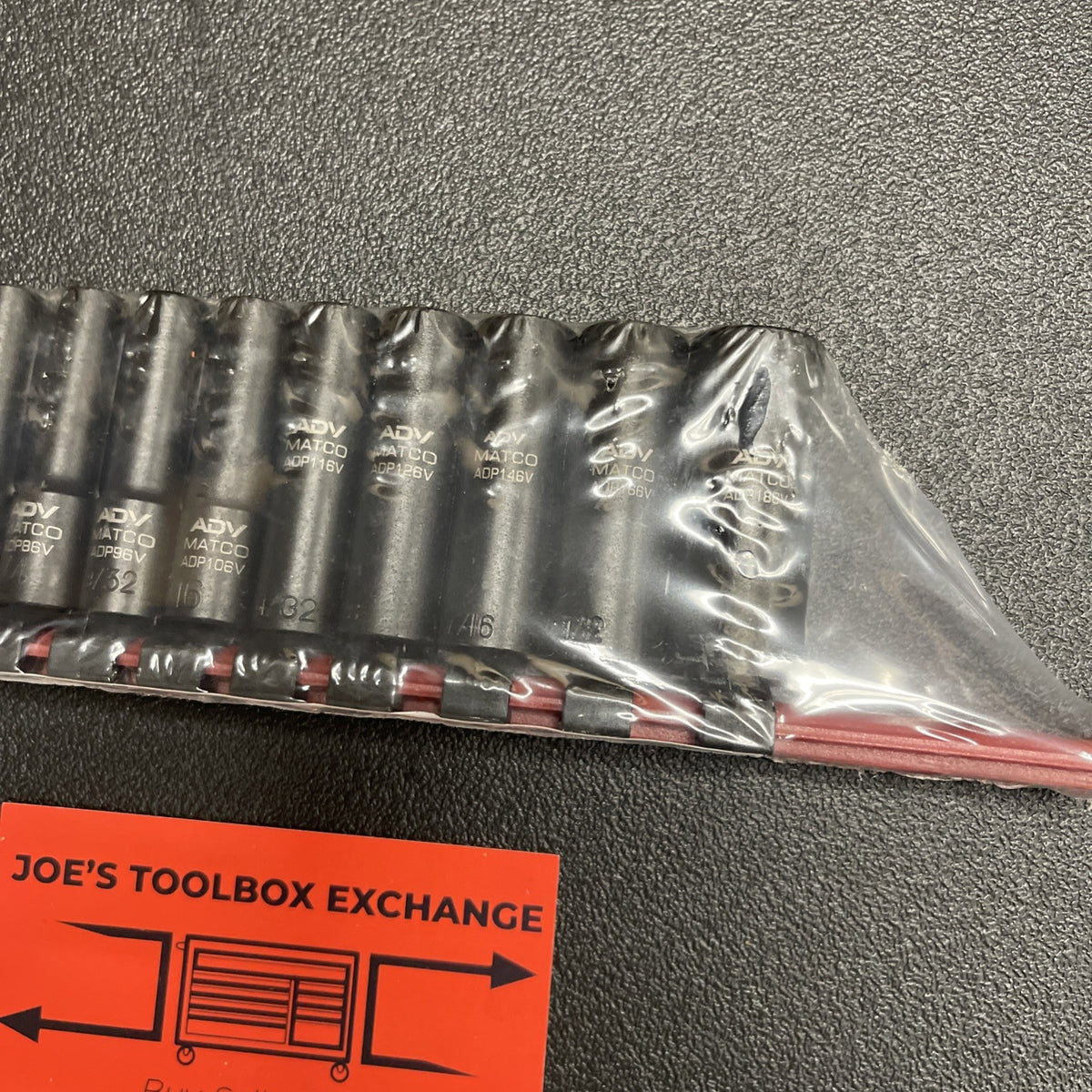 Matco Tools 10 Piece 1/4” Drive SAE 6 Point ADV Deep Impact Socket Set SADP106V