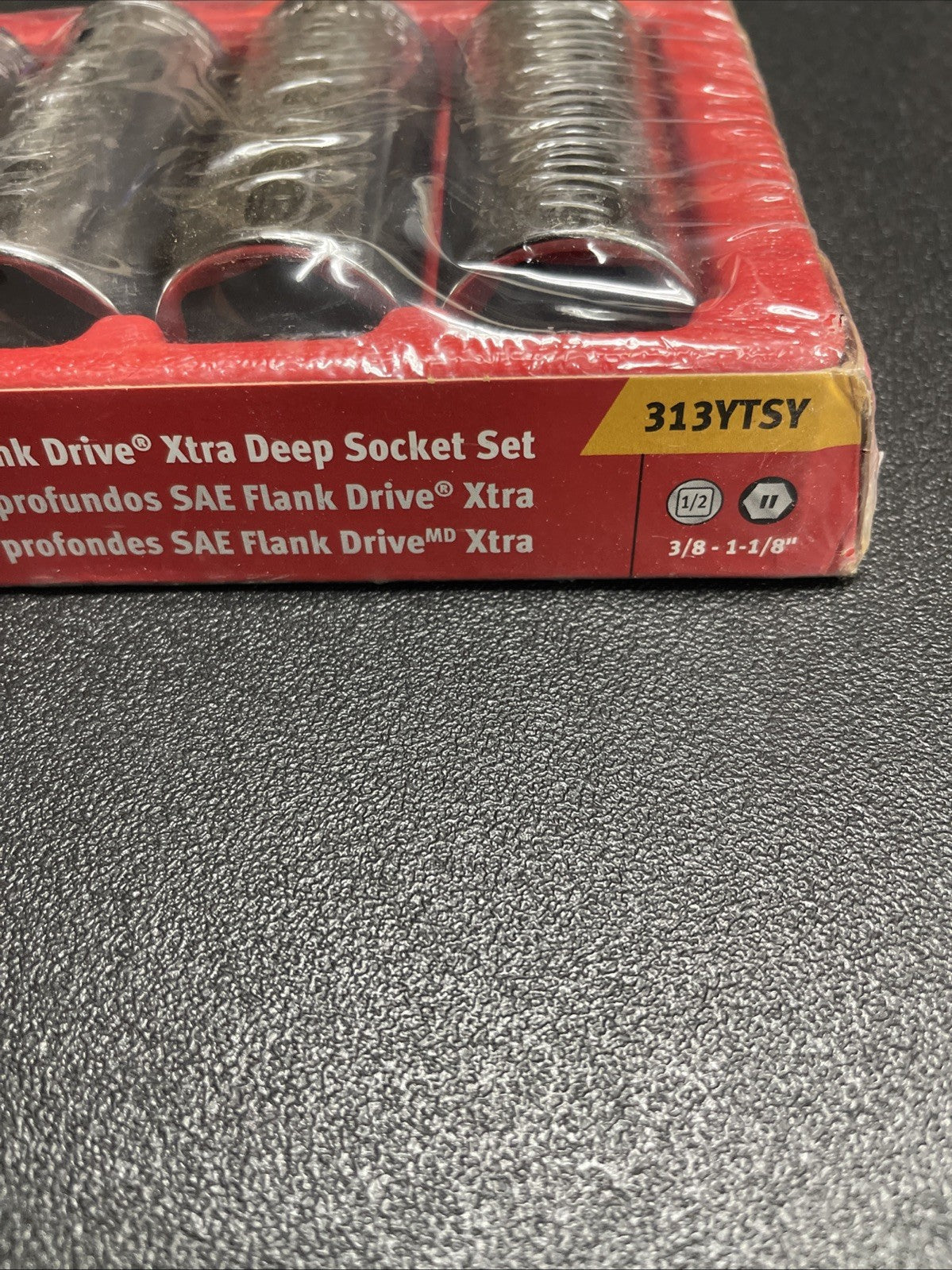 New Snap-on™ 13pc 1/2" Drive 3/8" thru 1 1/8" 6-pt FDX Deep Socket Set 313YTSY