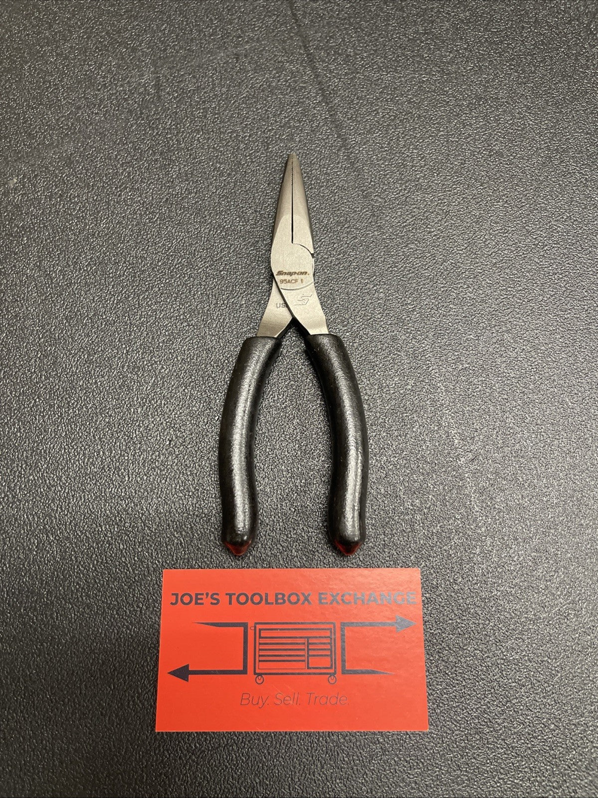 Snap-on Tools USA NEW BLACK 6" Soft Grip Talon Grip Needle Nose Pliers 95ACFBK