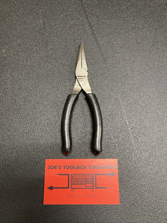 Snap-on Tools USA NEW BLACK 6" Soft Grip Talon Grip Needle Nose Pliers 95ACFBK