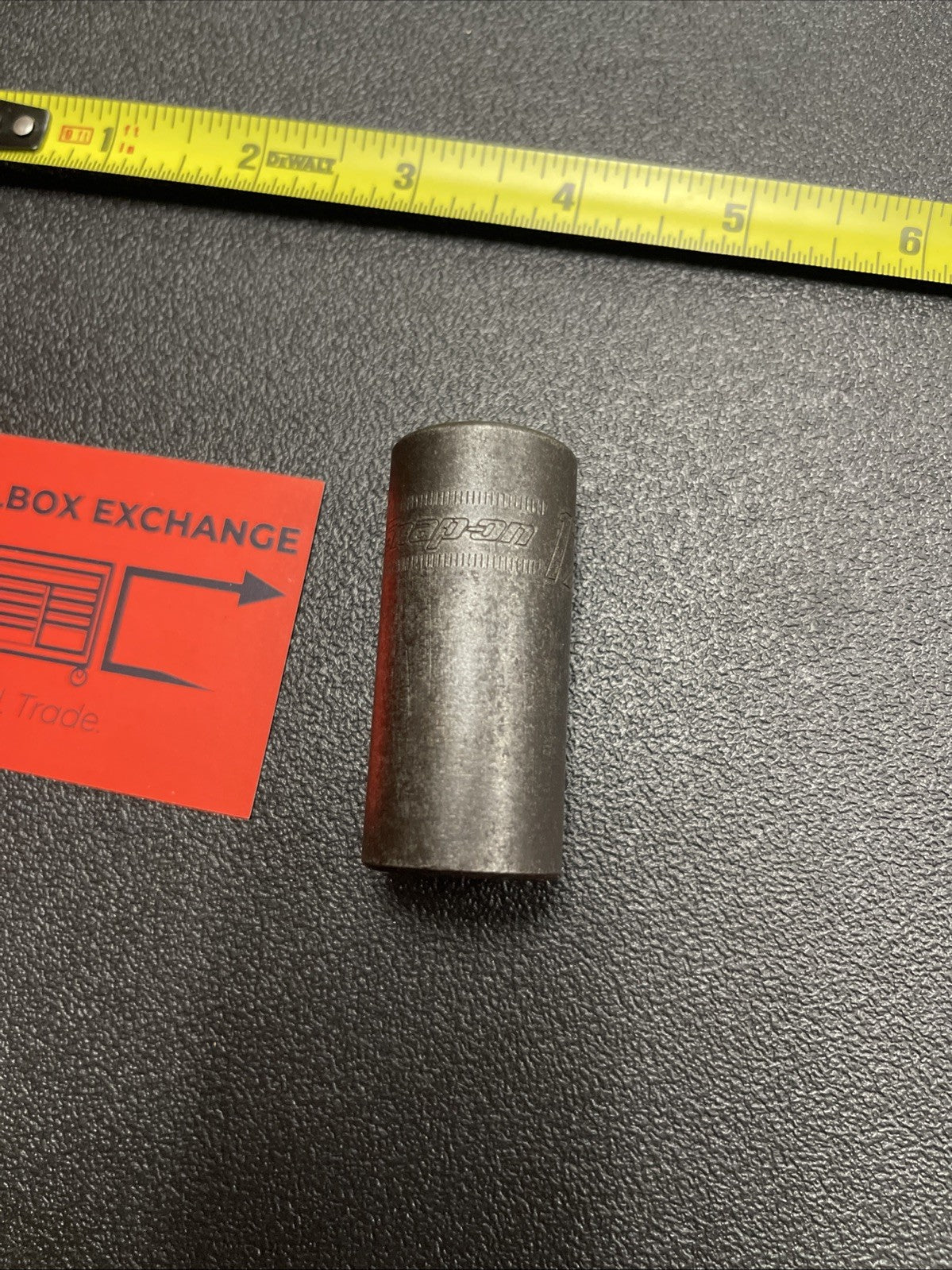 Snap-on Tools USA 1/2" Drive 17mm Metric SEMI DEEP 6pt Impact Socket IMMS170