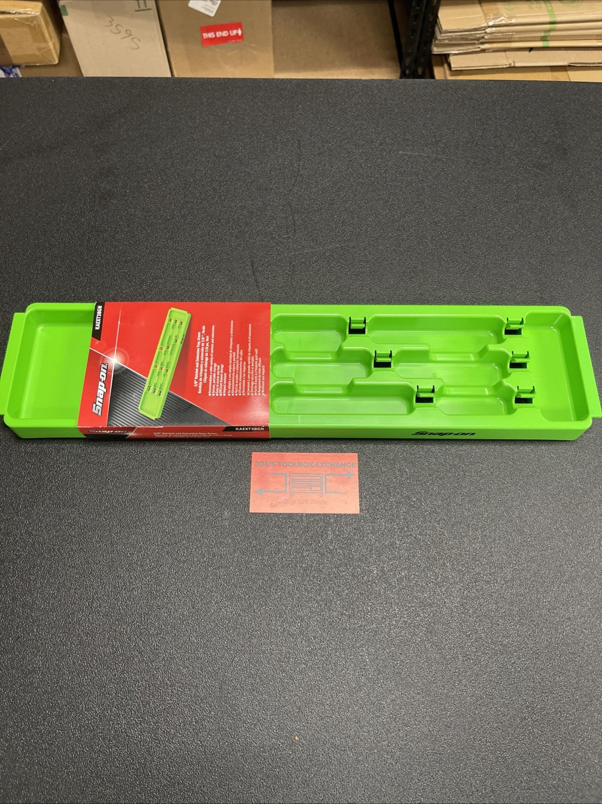Snap-on Tools USA NEW GREEN 3/8" Drive Extension & Ratchet Organizer KAEXT38GN