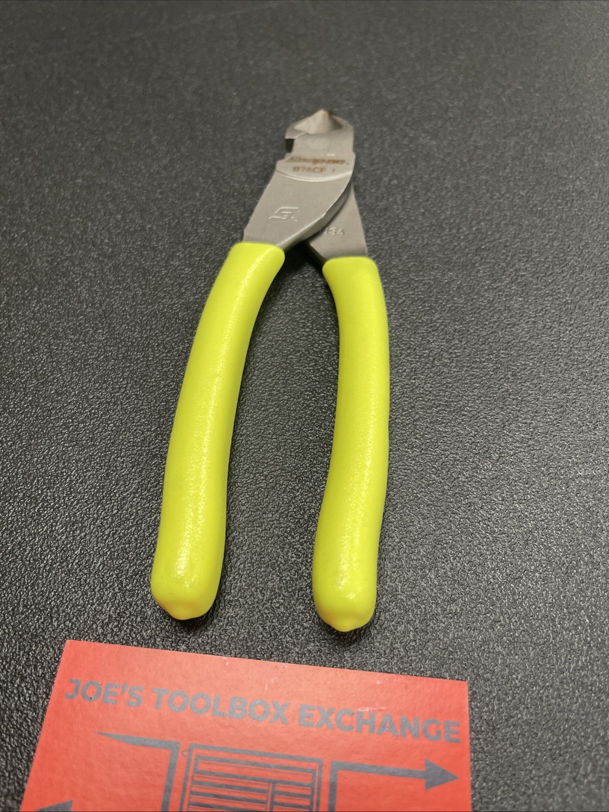 Snap-on Tools USA NEW HI VIS Soft Grip 7" Diagonal Cutter Pliers 87ACFHV