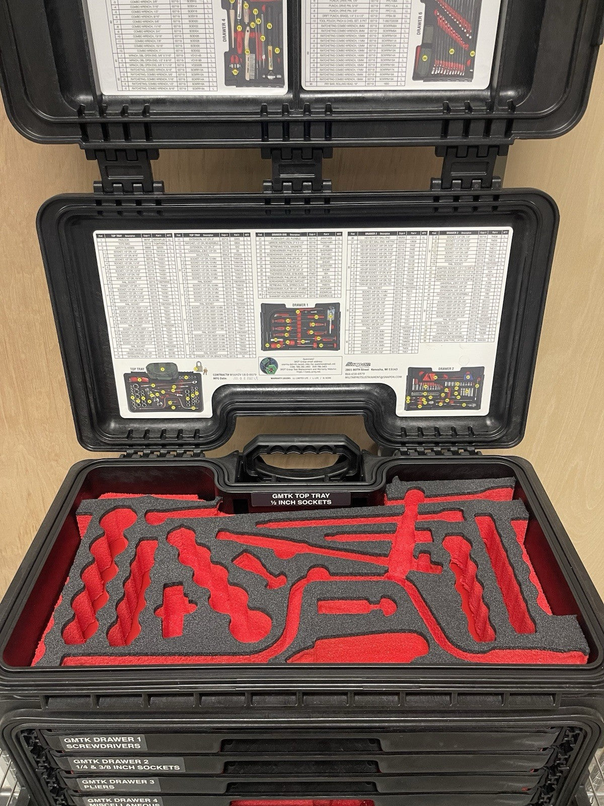 Snap-on Tools GMTK 6 Drawer All-Weather Rolling Tool Box  Empty Case Only!